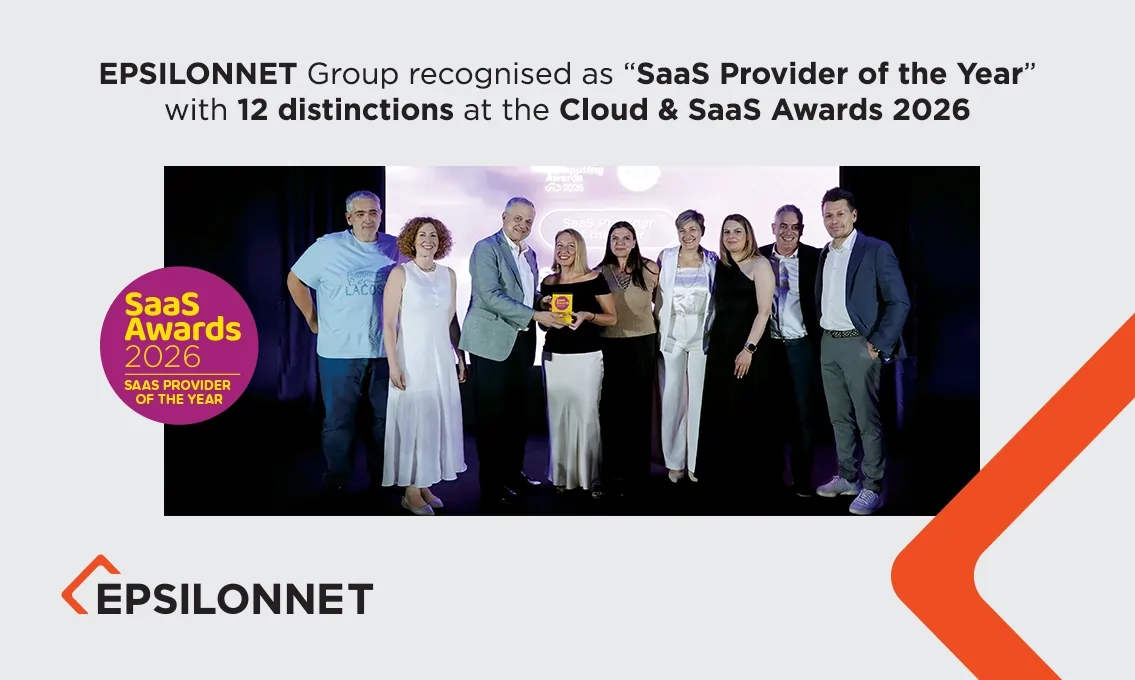 EPSILONNET Group recognised as “SaaS Provider of the Year” with 12 distinctions at the Cloud & SaaS Awards 2026